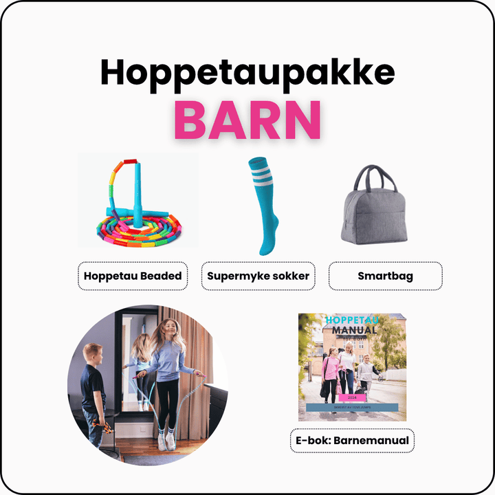 Hoppetaupakken for barn – gøy, lærerik og full av treningsglede!