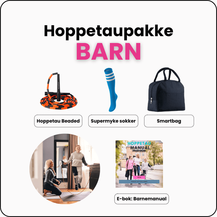 Hoppetaupakken for barn – gøy, lærerik og full av treningsglede!