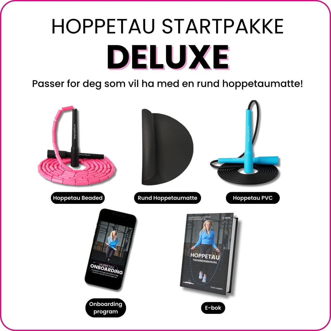 Startpakke Deluxe med rund hoppetaumatte - WeJump2Fly