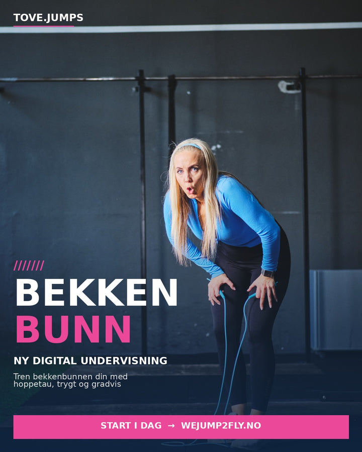 Undervisning i bekkenbunnstrening med hoppetau