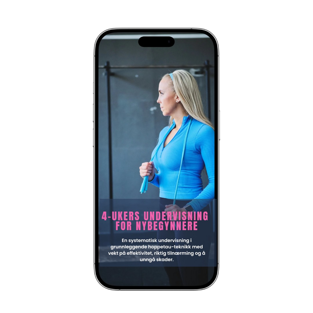 Undervisning i bekkenbunnstrening med hoppetau