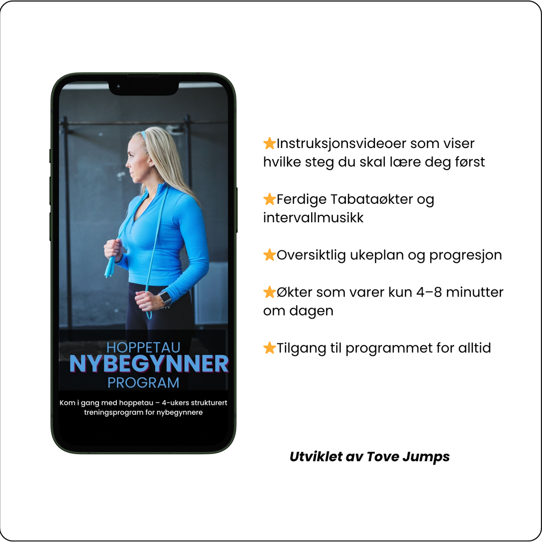4-ukers undervisningsprogram for nybegynnere i hoppetau