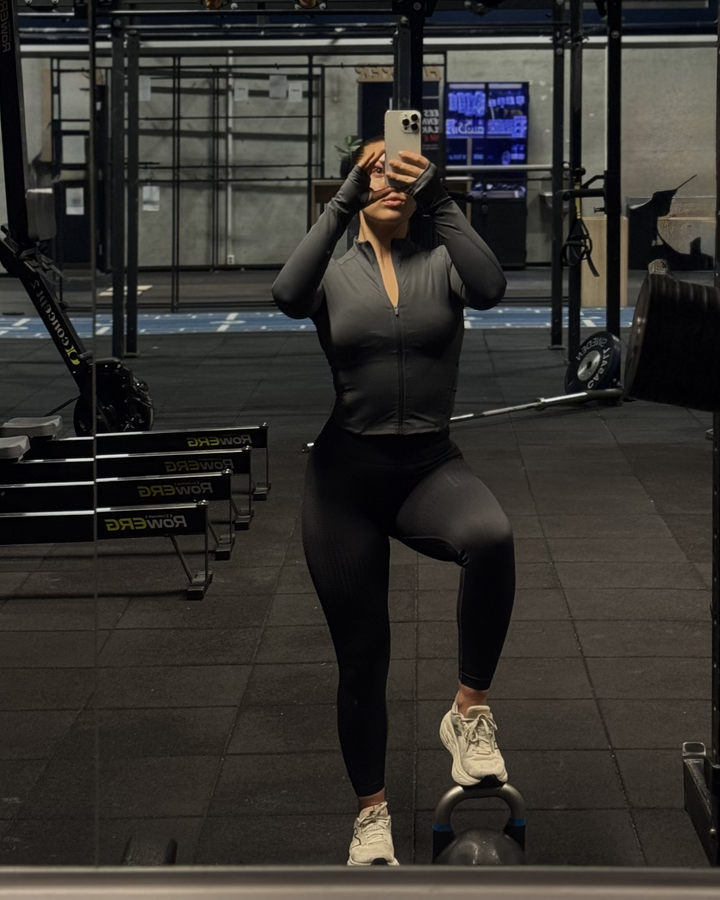 Seamless Tights Grå  ( med luftehull i siden)