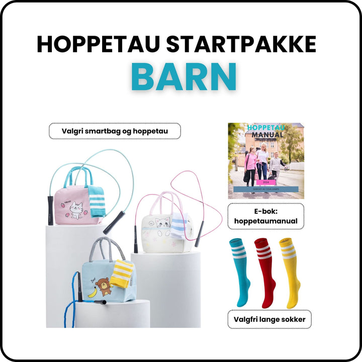 Hoppetaupakken for barn – gøy, lærerik og full av treningsglede!