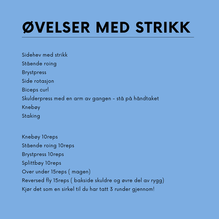 Treningsstrikk med håndtak 4,5 kg
